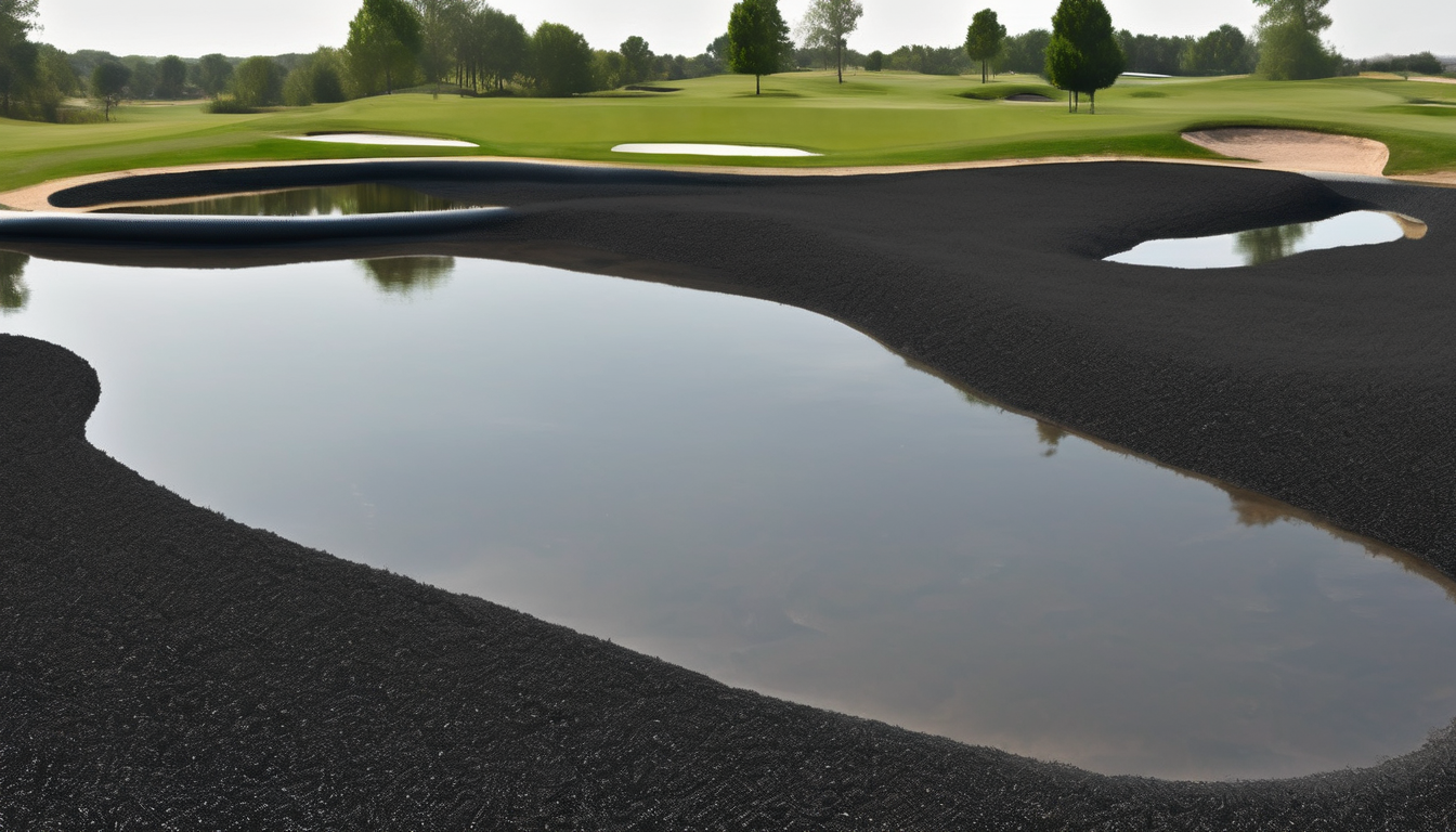 What are best management practices and designs for low budget filtration solutions for effluent water on golf courses using biochar? - Biochar bed design in a UAE golf course.