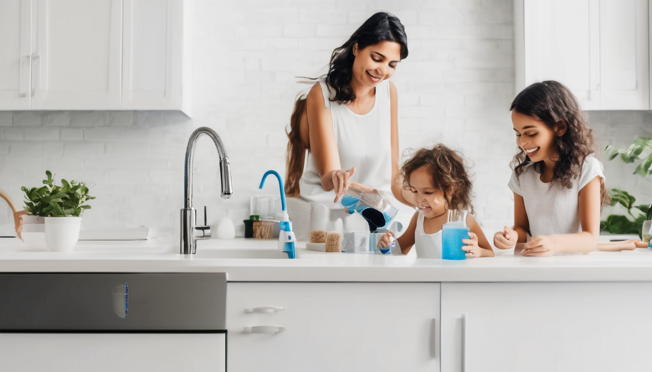 Choosing Water Filters for Families with Children Dubai - professional installation showing child-safe faucet