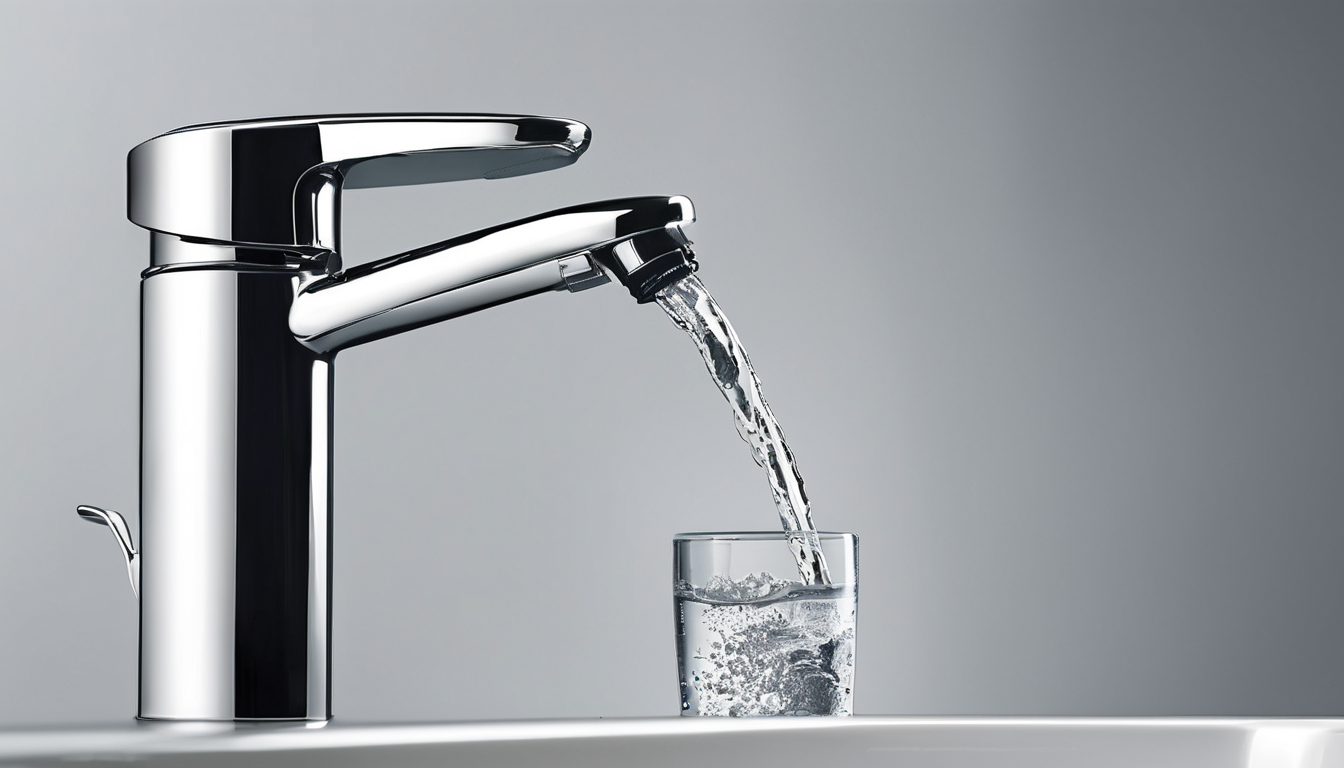 Faucet Water Filter Tap Water Purifier Faucet Filtration System For kitchen installation demonstration