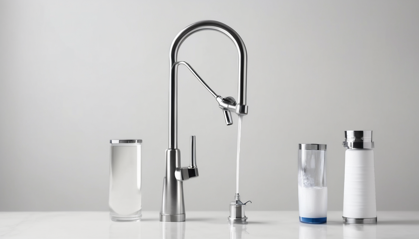 Faucet Water Filter vs Whole House System Comparison - installation diagram showing both systems