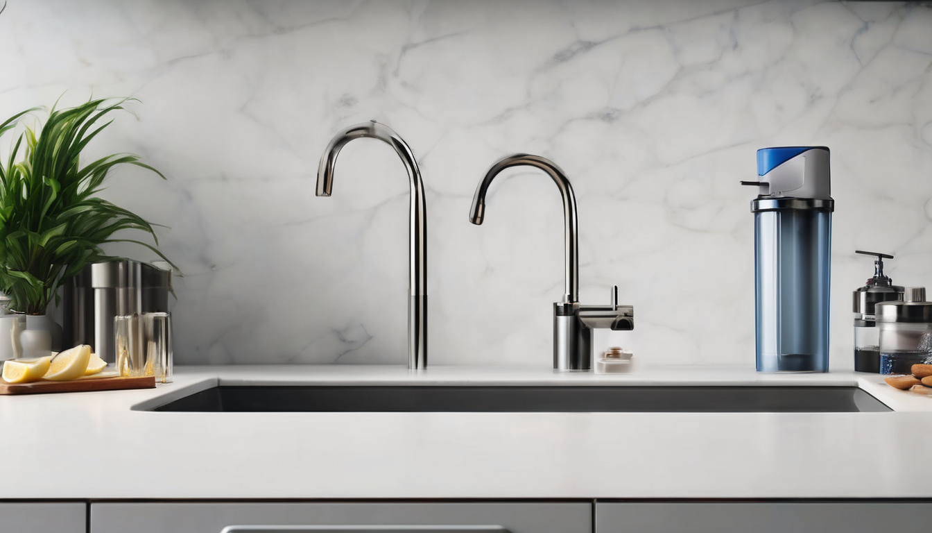 The Ultimate Countertop Water Filter System - modern kitchen installation in UAE home