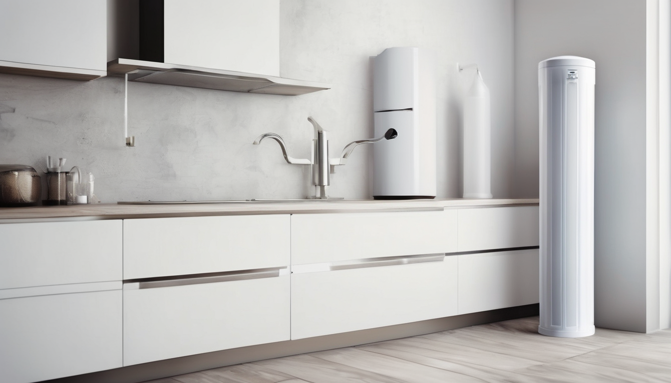 Water Filter Costs for Dubai Rental Properties - installation technician working on under-sink filter system in Dubai apartment kitchen