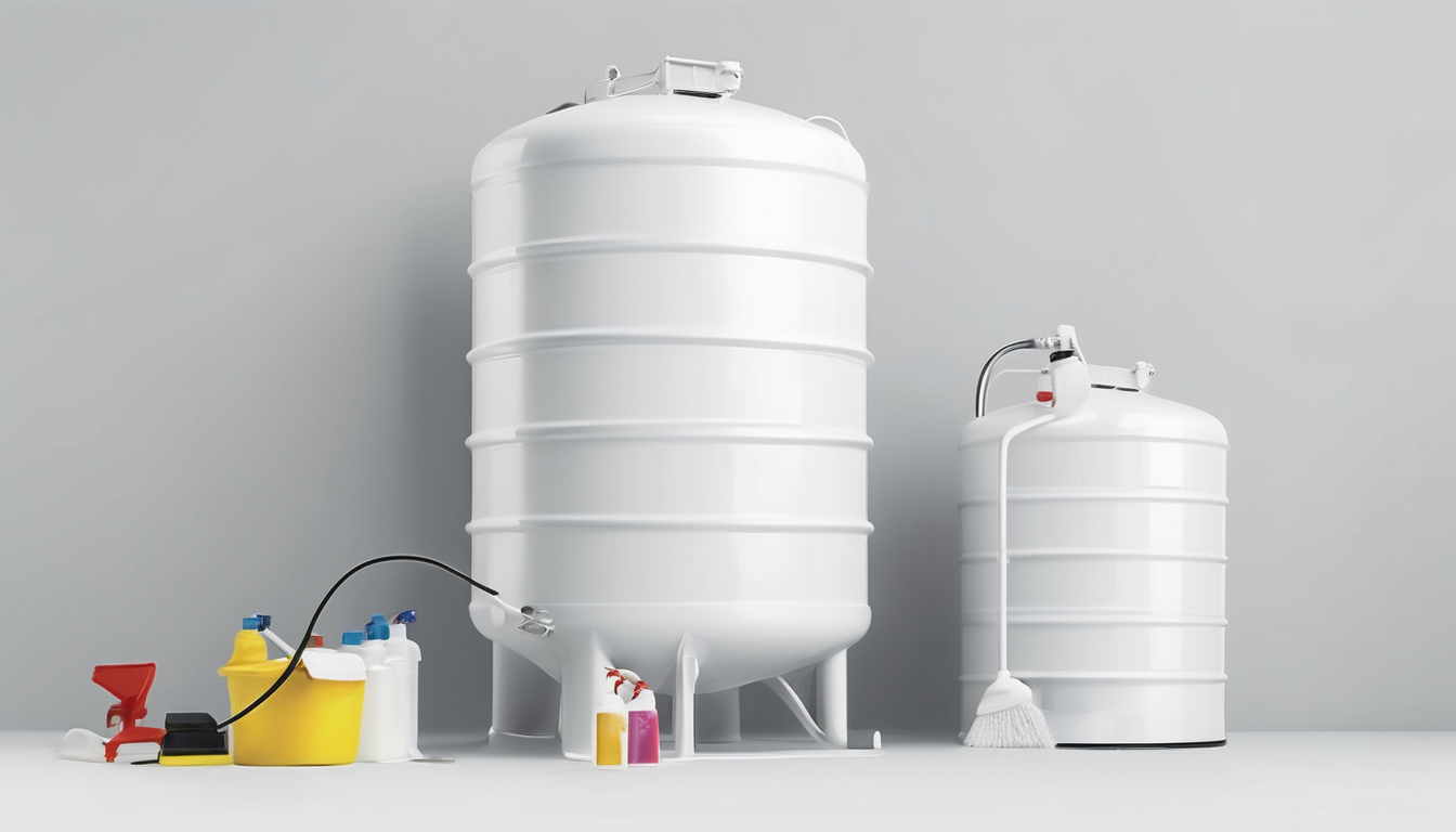 Water Tank Cleaning Chemicals and Safety - professional chemical application in Dubai water storage tank