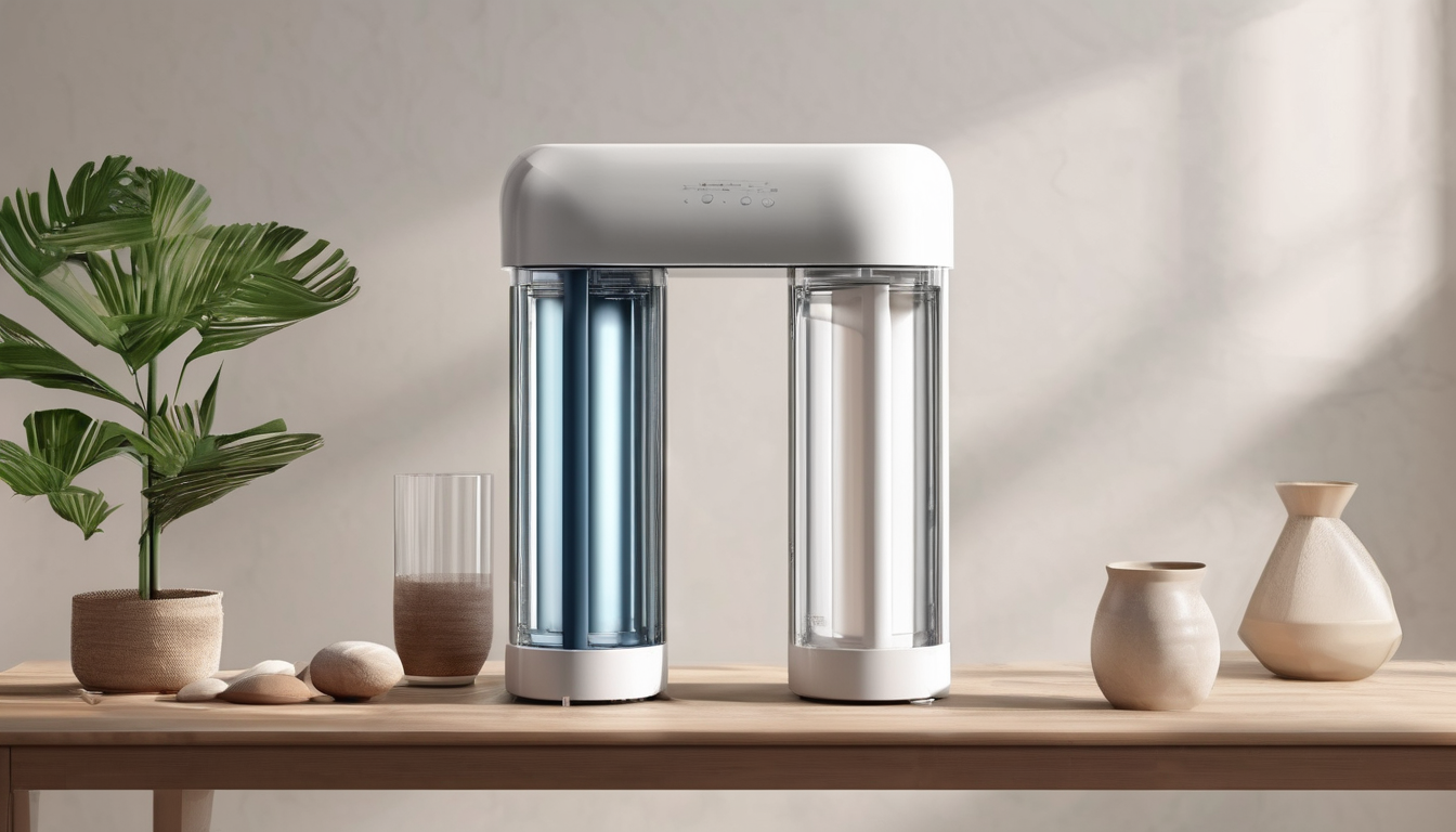 Hydro Alkaline Water Filter Dubai UAE - professional under-sink installation with digital display showing pH levels