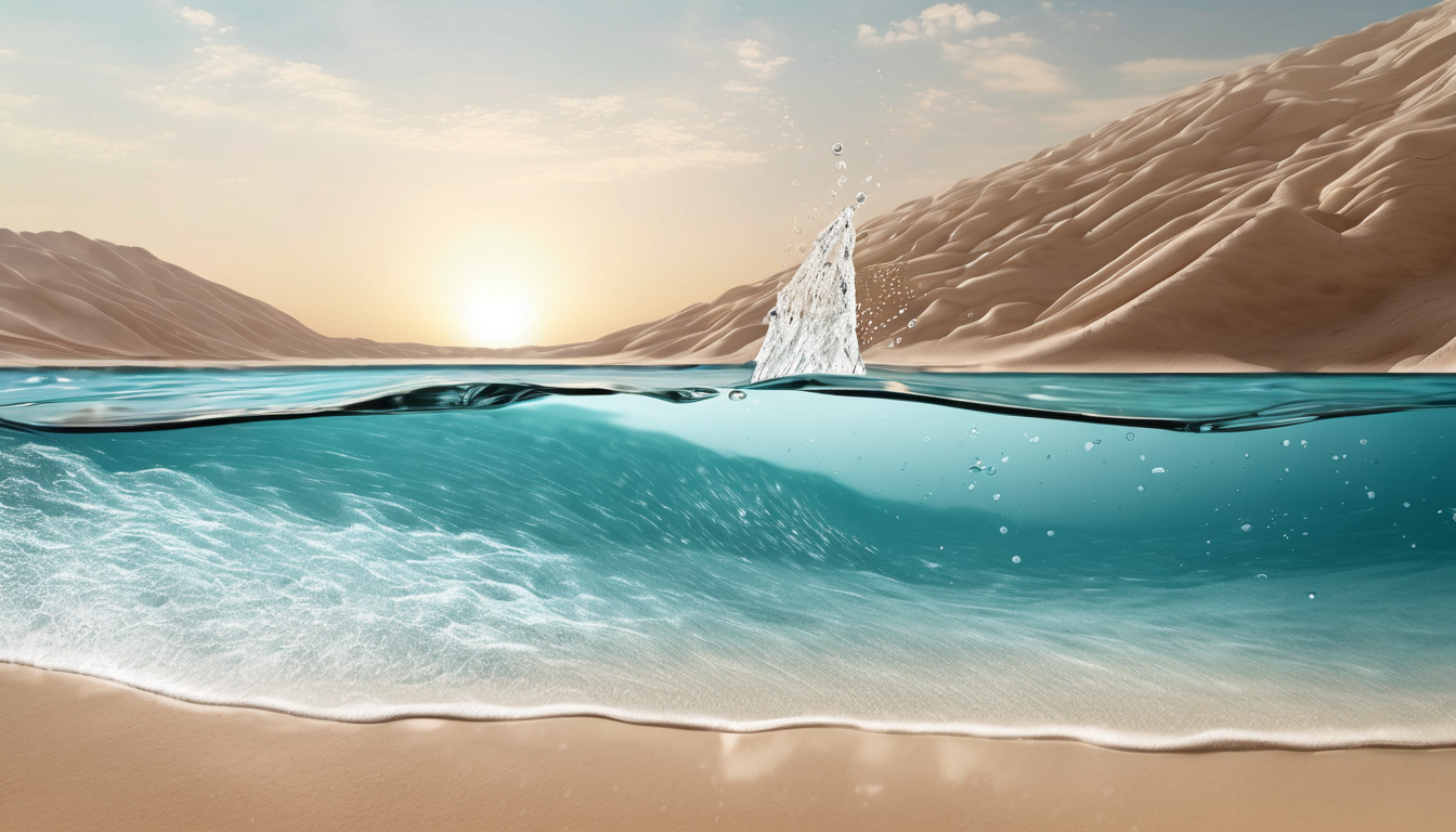 Natural Mineral Water Sources Dubai UAE Verified Quality - glass of mineral water with certification documents and geological map showing UAE water sources
