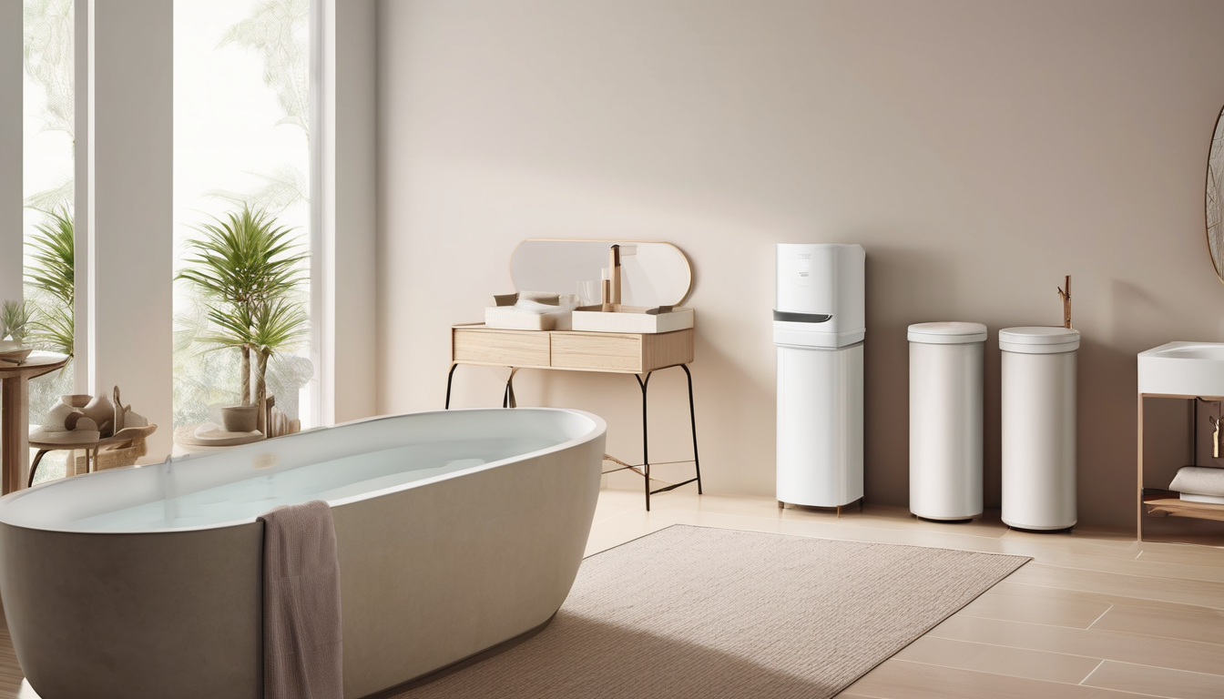 Water softener vs water filter system comparison installation diagram showing both systems in Dubai home setting